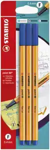 FINELINER STABILO POINT 88/41 F BLAUW