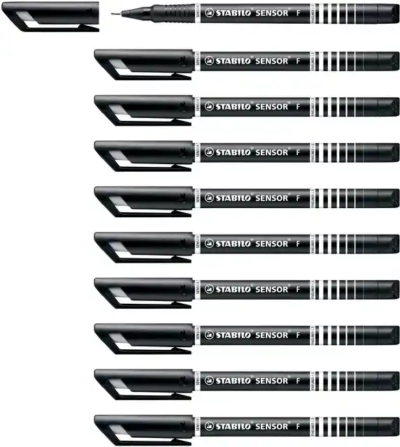 FINELINER STABILO SENSOR 189/46 F ZWART