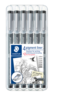 FINELINER STAEDTLER PIGMENT 308 ASS