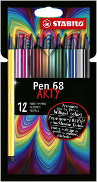 VILTSTIFT STABILO PEN 68/12 ARTY M ASS