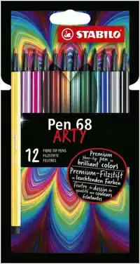 VILTSTIFT STABILO PEN 68/12 ARTY M ASS