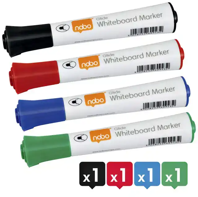 WHITEBOARDMARKER NOBO GLIDE ROND 3MM