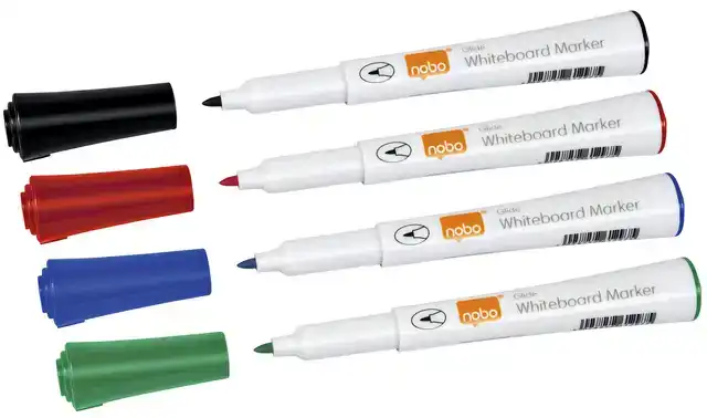 WHITEBOARDMARKER NOBO GLIDE ROND 1MM