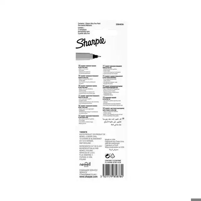 VILTSTIFT SHARPIE UF ZWART