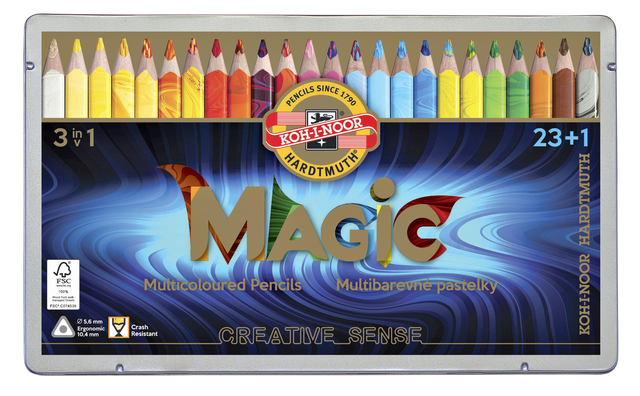 KLEURPOTLKOH I NOOR JUMBO MAGIC DOOS 24