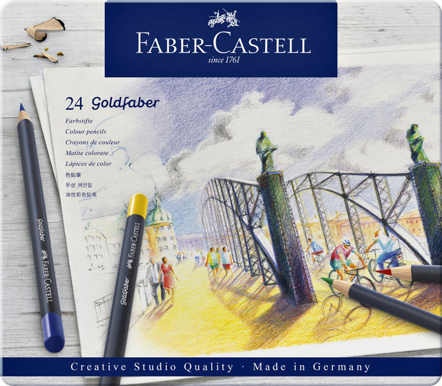 KLEURPOTLOOD FABER-CASTELL GOLDFABER ETUI à 24 STUKS