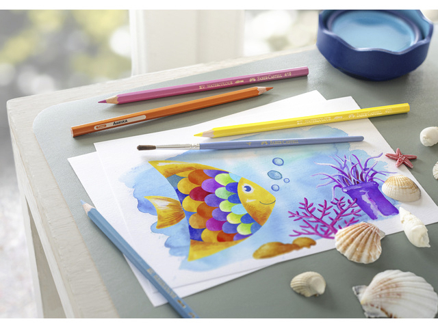 KLEURPOTLOOD FABER-CASTELL AQUAREL 24ST