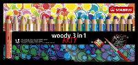 KLEURPOTLOOD STABILO 880 WOODY 3 IN 1