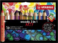 KLEURPOTLOOD STABILO 880 WOODY 3 IN 1