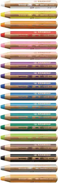 KLEURPOTLOOD STABILO 880 WOODY 3 IN 1