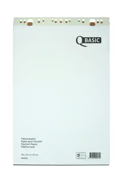 FLIPOVERPAP QBASIC 65X95CM BLANCO/RUIT