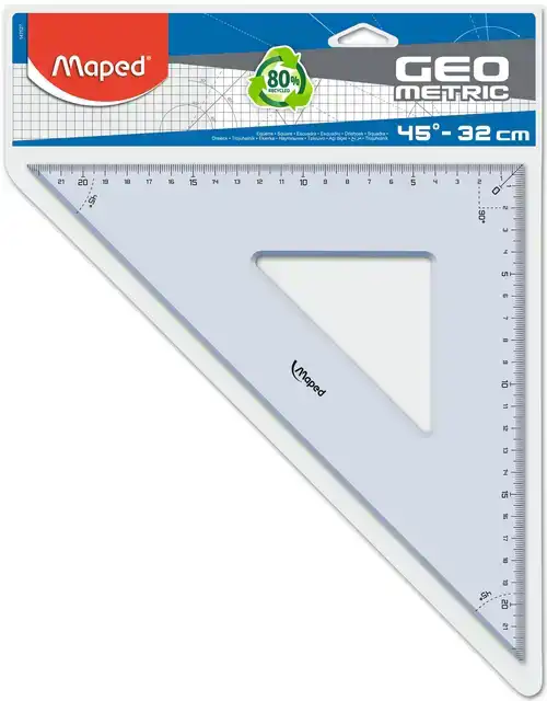 GEODRIEHOEK MAPED GEOMETRIC 32CM