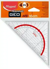 GEODRIEHOEK MAPED TECHNIC 16CM