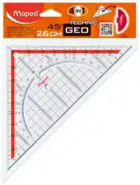 GEODRIEHOEK MAPED TECHNIC 26CM