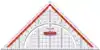 GEODRIEHOEK MAPED TECHNIC 26CM