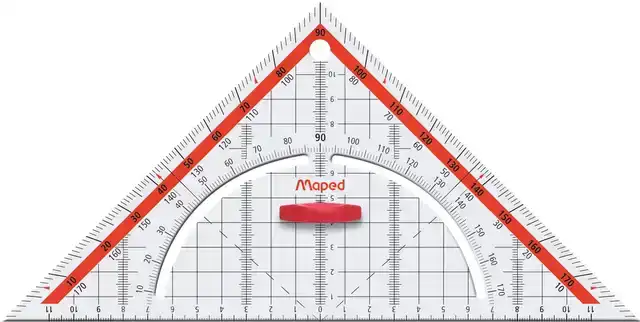 GEODRIEHOEK MAPED TECHNIC 26CM