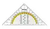 GEODRIEHOEK WESTCOTT 14CM TRANSPARANT