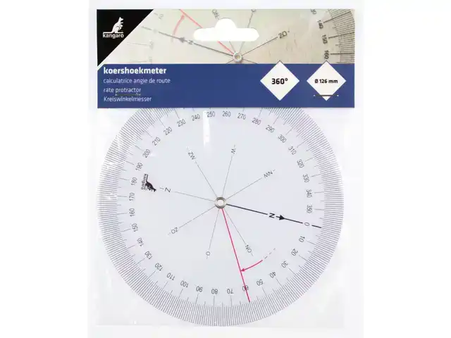 KOERSHOEKMETER KANGARO KUNSTSTOF 126MM