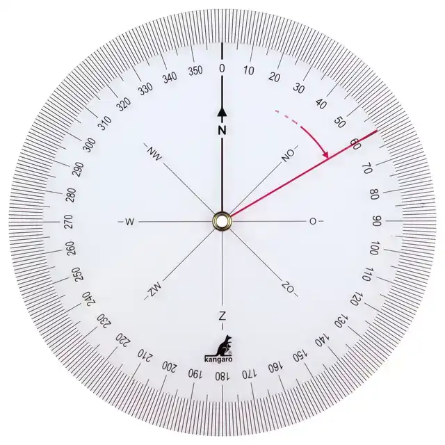 KOERSHOEKMETER KANGARO KUNSTSTOF 126MM