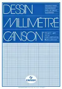 MILLIMETERPAPIER CANSON LICHTBLAUW