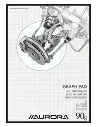 MILLIMETERBLOK AURORA A4 50 VEL 90GR