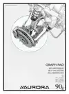 MILLIMETERBLOK AURORA A3 50 VEL 90GR