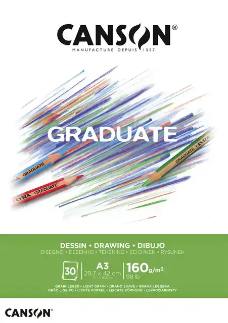 TEKENPAPIER CANSON GRADUATE 160GR A3