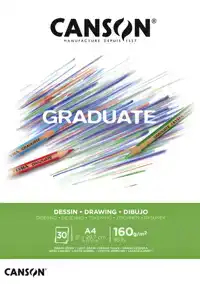 TEKENPAPIER CANSON GRADUATE 160GR A4