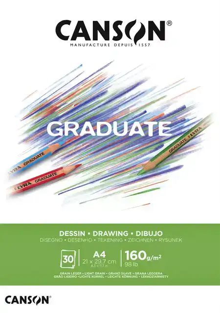 TEKENPAPIER CANSON GRADUATE 160GR A4