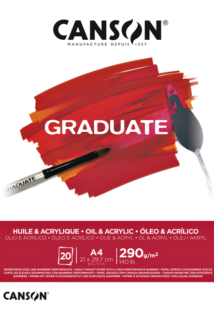 OLIE ACRYLBLOK CANSON GRADUATE A4 290GR