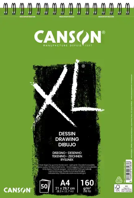 TEKENPAPIER CANSON XL DRAWING 50VEL