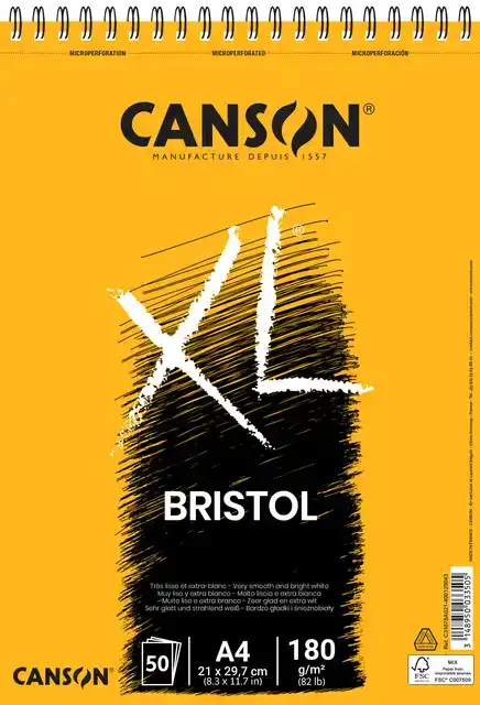 BRISTOLPAPIER CANSON XL 50VEL 180GR A4