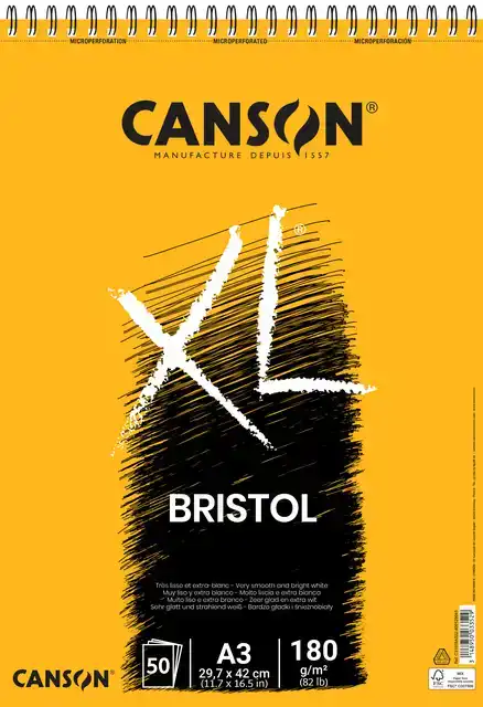 BRISTOLPAPIER CANSON XL 50VEL 180GR A3