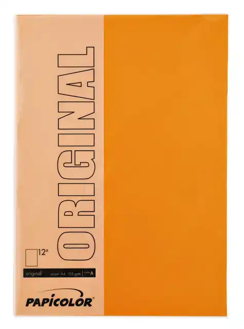 KOPIEERPAPIER PAPICOLOR A4 200GR ORANJE