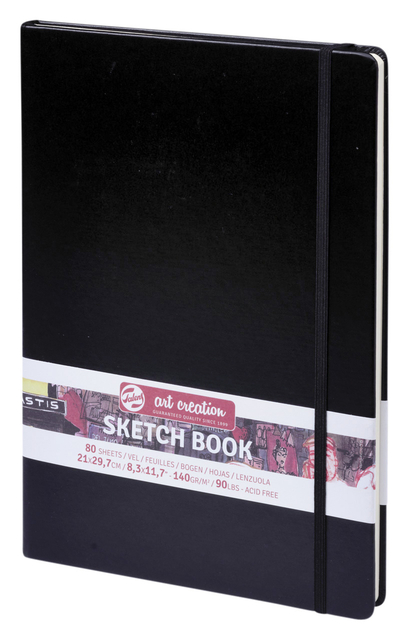 SCHETSBOEK TALENS ART CREATION ZWART