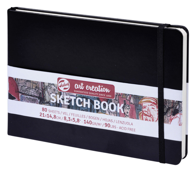SCHETSBOEK TALENS ART CREATION ZWART