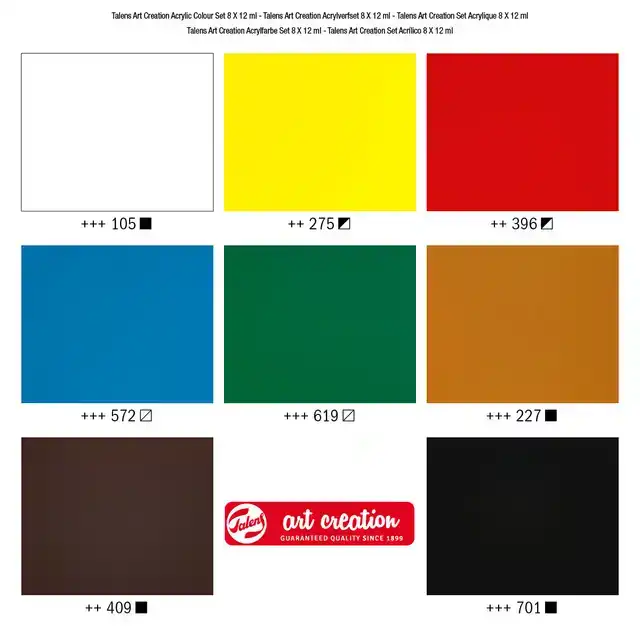 ACRYLVERF TAC MET STAPPENPLAN 12ML SET