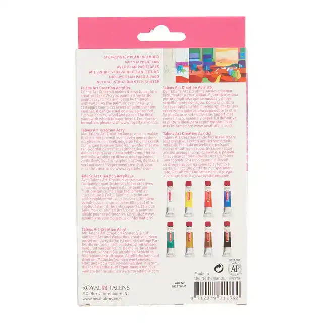 ACRYLVERF TAC MET STAPPENPLAN 12ML SET