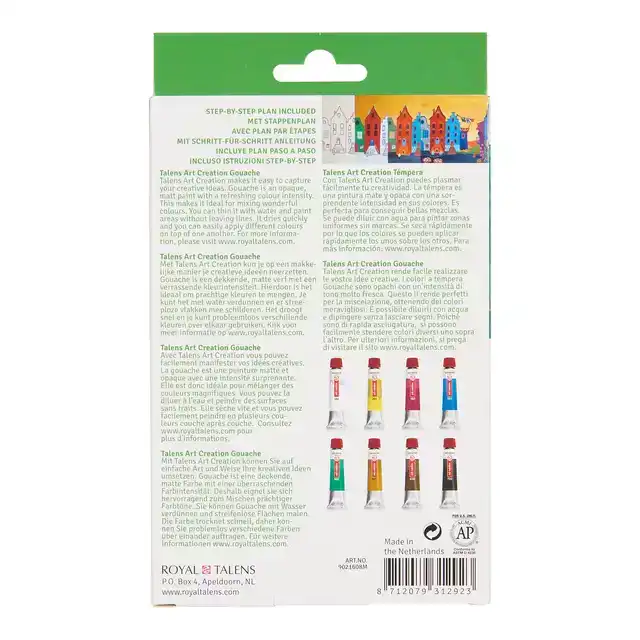 GOUACHE TALENS ART CREATION SET 8