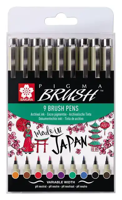 BRUSHSTIFT BRUYNZEEL SAKURA PIGMA 9ST