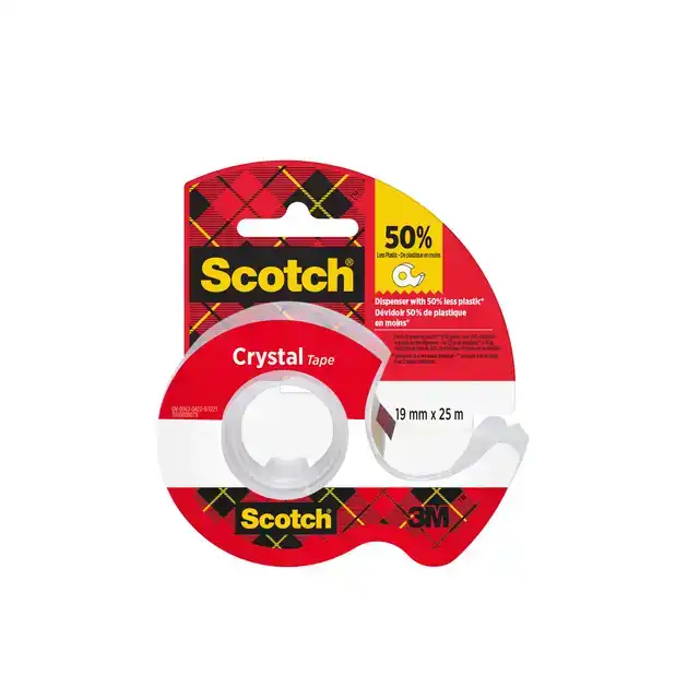 PLAKBAND SCOTCH CRYSTAL 600 19MMX25M TR