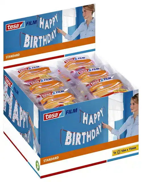 PLAKBAND TESAFILM STANDAARD 10MX15MM