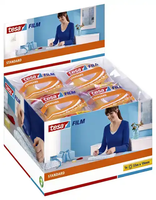 PLAKBAND TESAFILM STANDAARD 33MX19MM