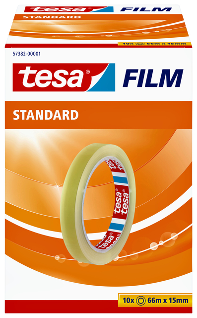 PLAKBAND TESAFILM STANDAARD 66MX15MM