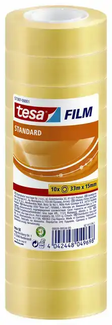 PLAKBAND TESAFILM STANDAARD 33MX15MM TR
