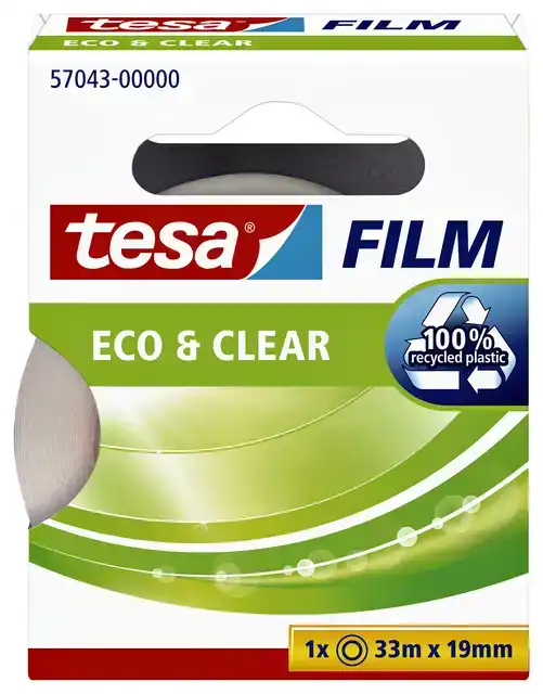 PLAKBAND TESAFILM ECO CLEAR 33MX19MM