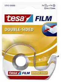 TAPE TESAFILM DUBBELZ 12MMX7.5M TR MET