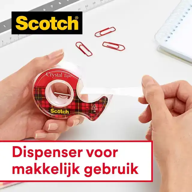 PLAKBAND SCOTCH CRYSTAL 600 19MMX33M