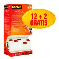 PLAKBAND SCOTCH CRYSTAL 600 19MMX33M TR