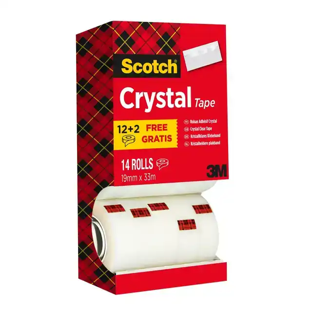 PLAKBAND SCOTCH CRYSTAL 600 19MMX33M TR